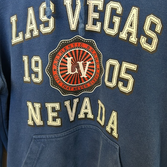 K&H Adult Las Vegas Hooded Sweatshirt Blue Size Medium - Picture 2 of 4